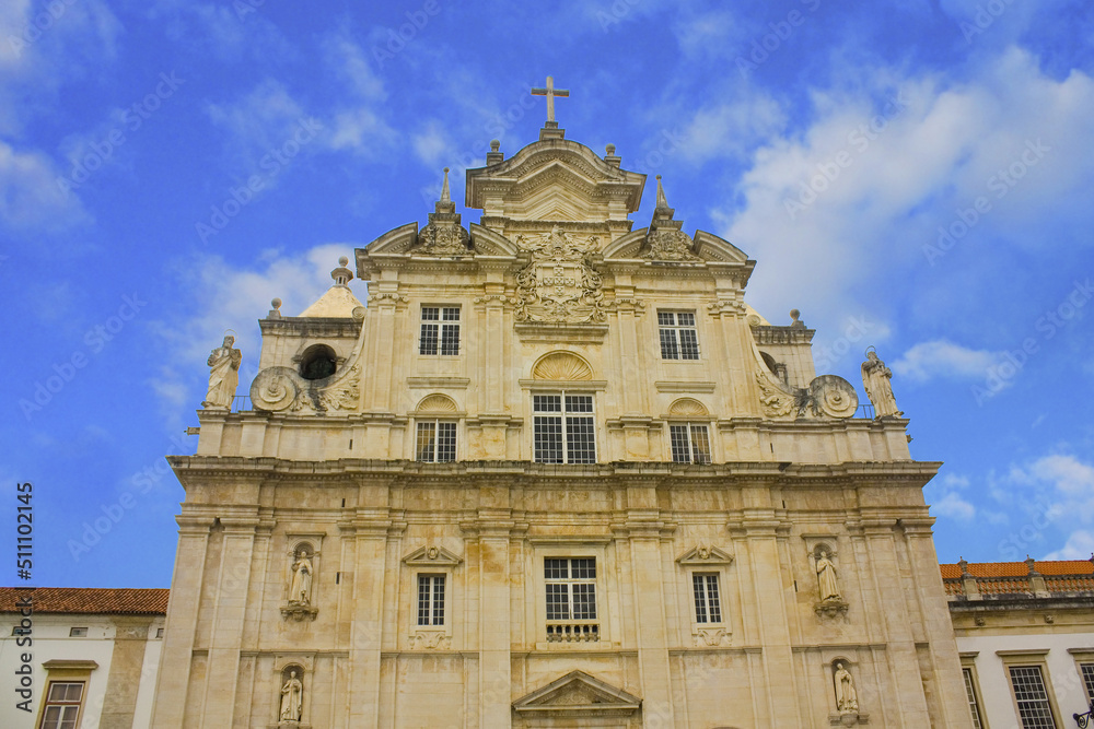 New Cathedral of Coimbra or Se Nova de Coimbra in Old Upper Town, Portugal	
