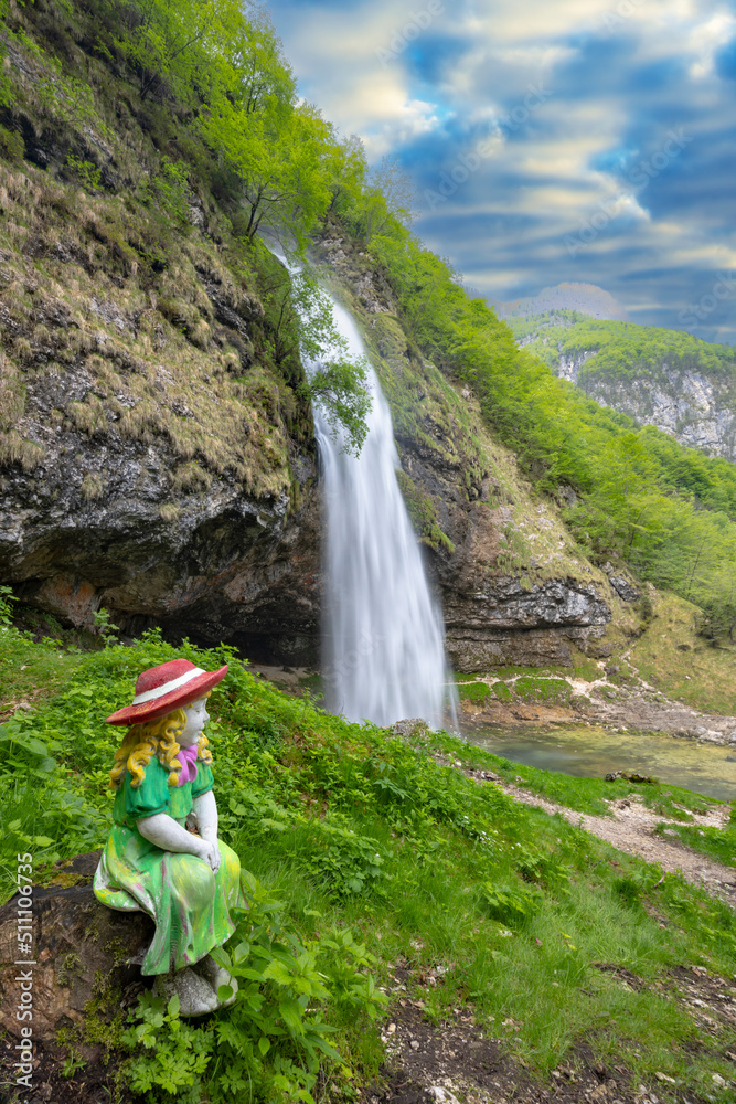 Goriuda waterfall (Fontanon di Goriuda), Province of Udine, Italy