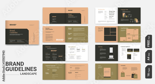 Landscape Brand Guideline Design Brand Style Guidelines Brand Manual Design Stationery Style Guide 