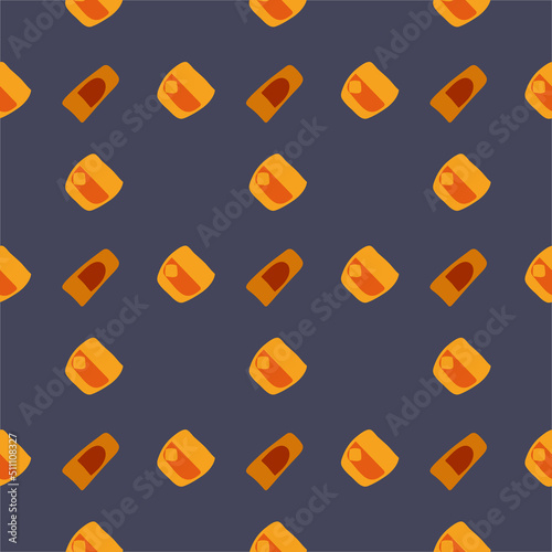 Whiskey glass seamless pattern, great design for any purposes. Doodle style. Color hand drawn image. Repeat template. Party drinks concept. Freehand drawing. Cartoon sketch graphic draft