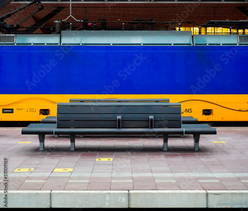 bench on platform