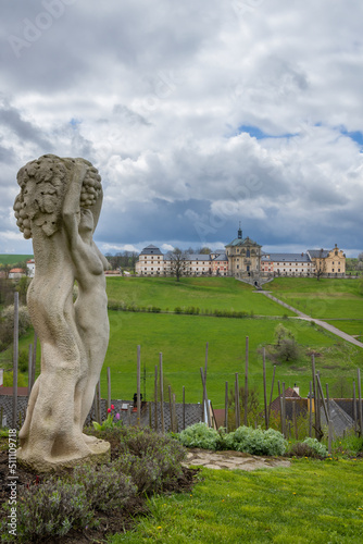 Kuks hospice with baroque decoration, Eastern Bohemia, Czech Republic photo