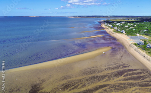 Fényképezés Aerial of First Encounter Beach at Eastham, Cape Cod
