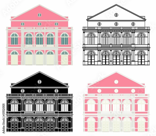 Theater building in Recife, Brazil