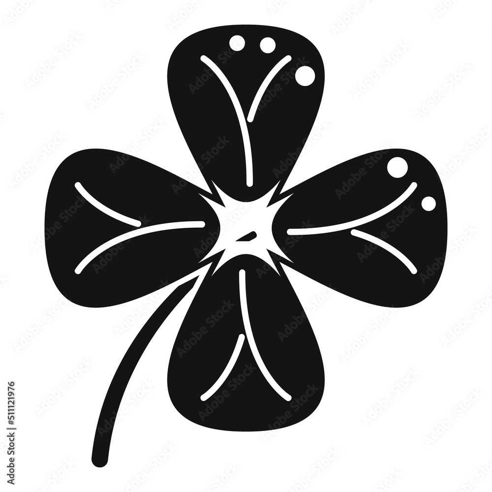 Fortune clover icon simple vector. Patrick luck Fortune clover icon simple vector. Patrick luck