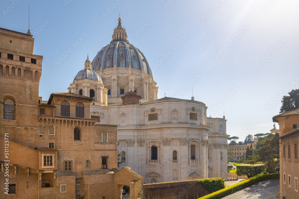 St. Peter's Basilica in Vatican City, Europe.