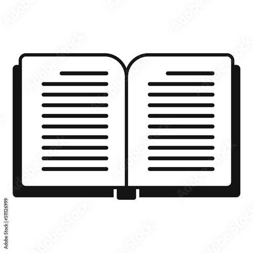 Reading book icon simple vector. Online study © anatolir