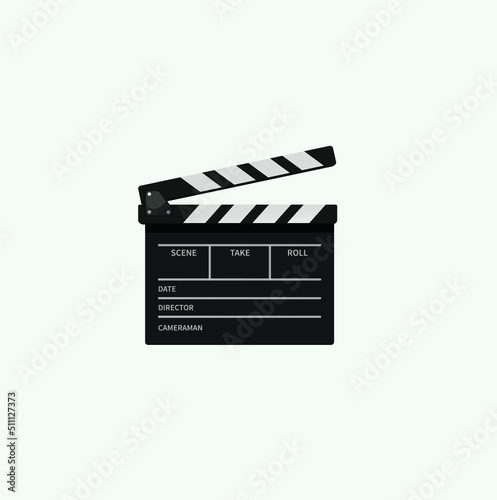 clapper film. film clapper icon