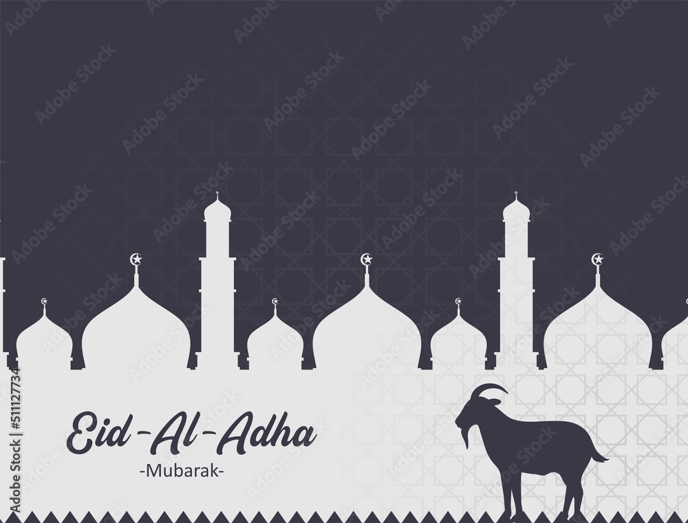 simple eid al adha banner background