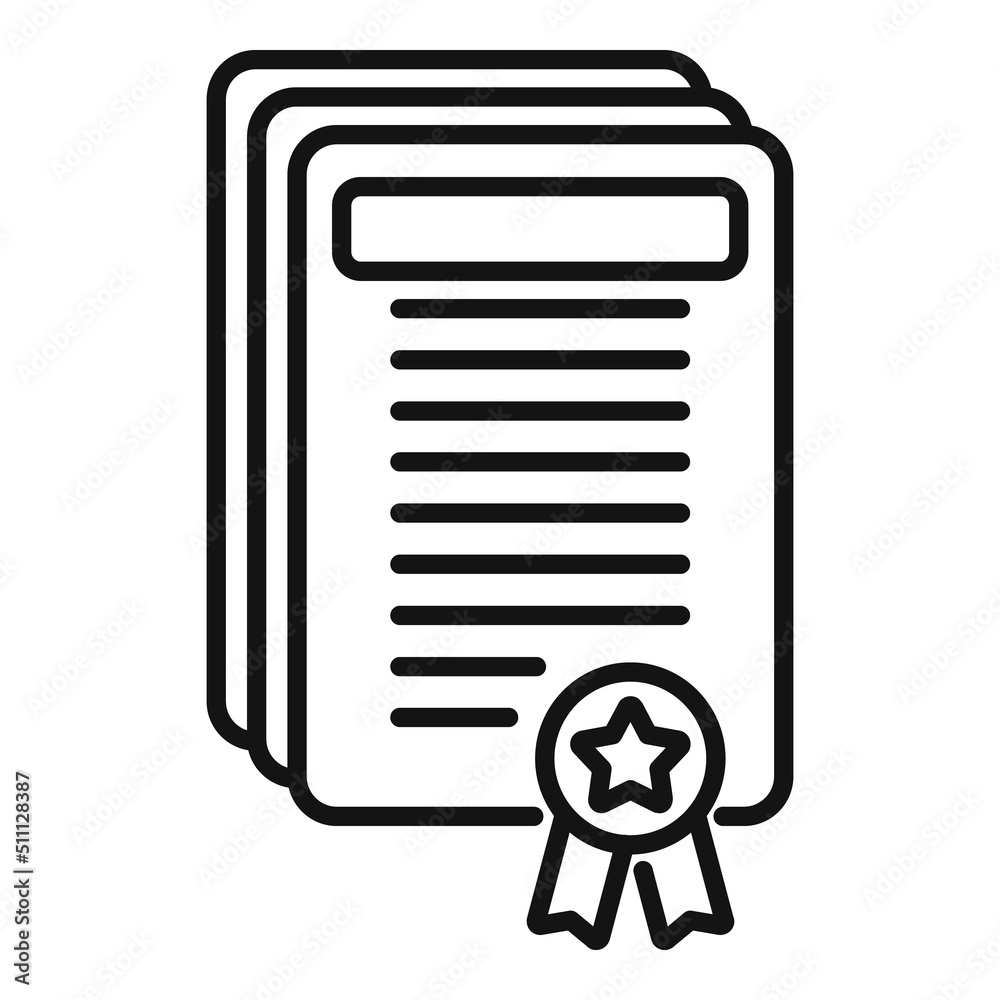 College diploma icon outline vector. Degree cap College diploma icon outline vector. Degree cap
