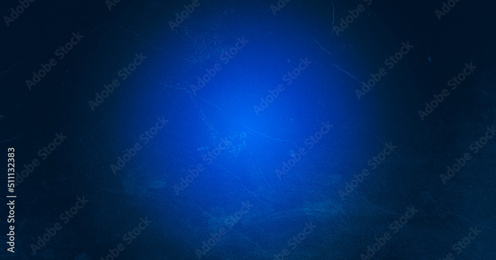 Fondo azul con degradado de pared. 