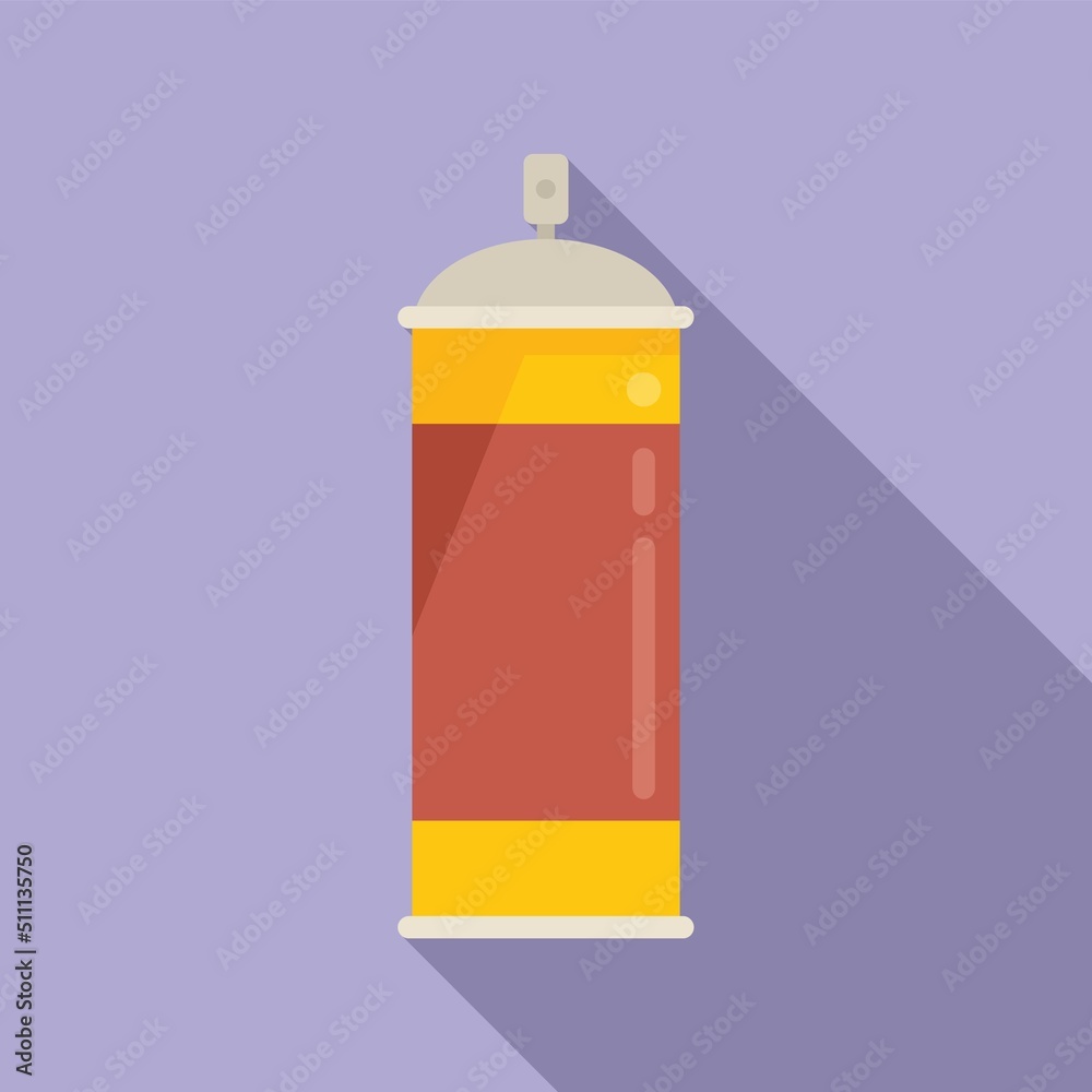 Spray waste icon flat vector. Recycle bin Spray waste icon flat vector. Recycle bin