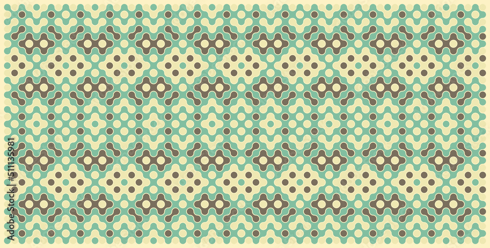 Multicolor truchet tiling connections illustration Multicolor truchet tiling connections illustration