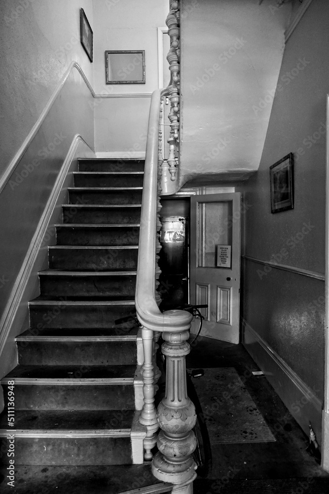 Old Mansion Black And White