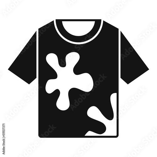 Tshirt waste icon simple vector. Trash reduce