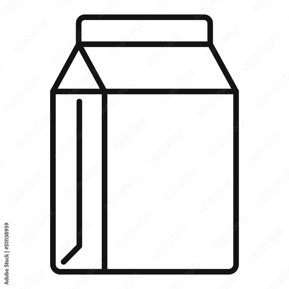 Paper pack waste icon outline vector. Trash recycle Paper pack waste icon outline vector. Trash recycle