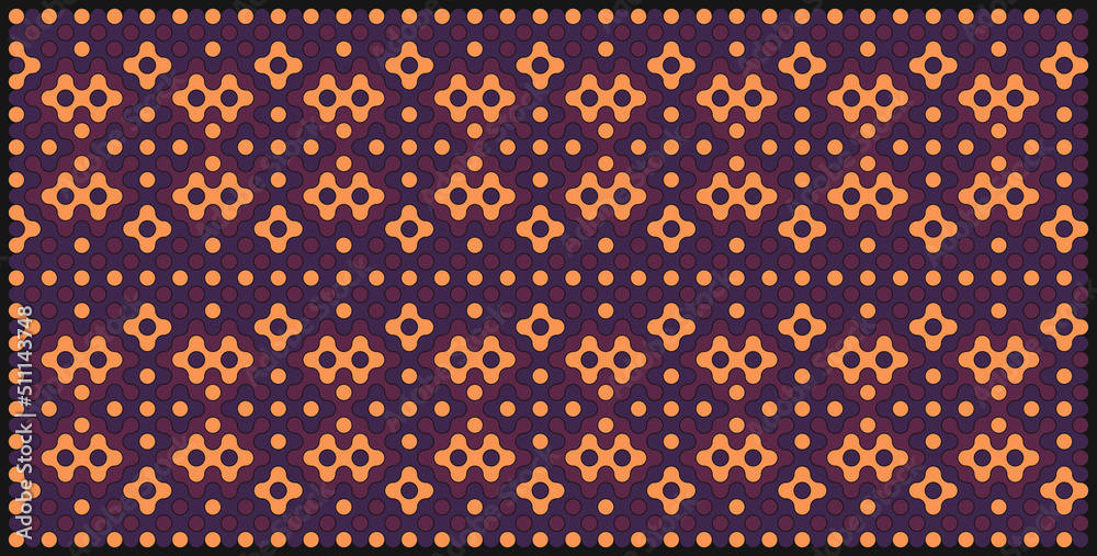 Multicolor truchet tiling connections illustration Multicolor truchet tiling connections illustration