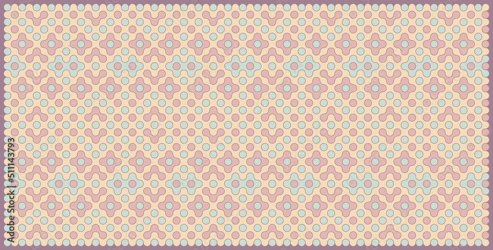 Multicolor truchet tiling connections illustration Multicolor truchet tiling connections illustration