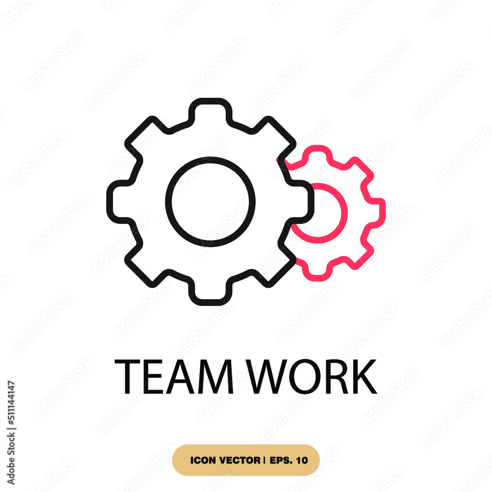team work icons  symbol vector elements for infographic web