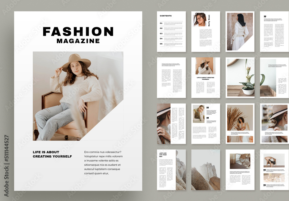 Magazine Stock Template | Adobe Stock