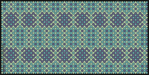 Multicolor truchet tiling connections illustration