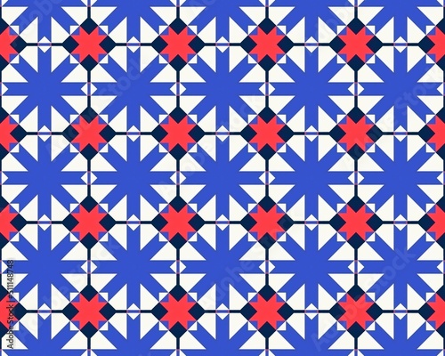 A seamless illustration of tile pattern for background or wallpaper