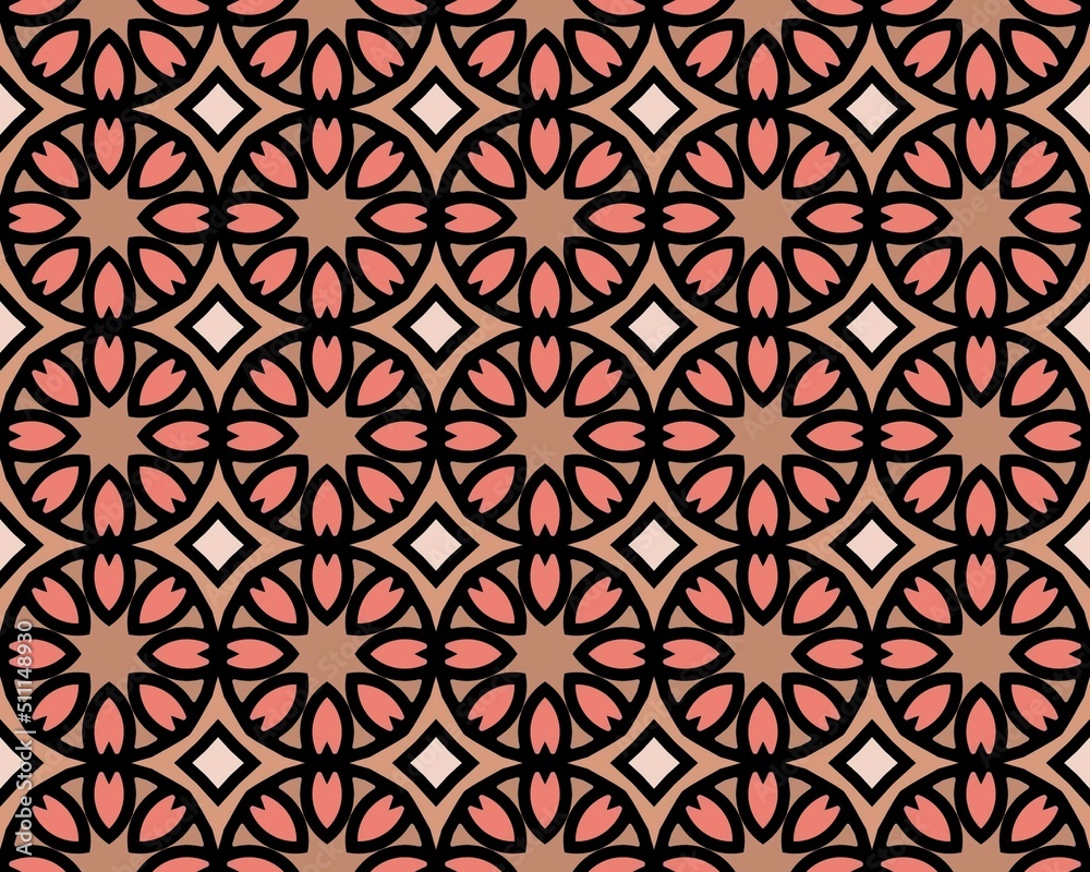 An Elegant luxury brown tone design Lines Pattern Abstract Retro style Geometric Background Design