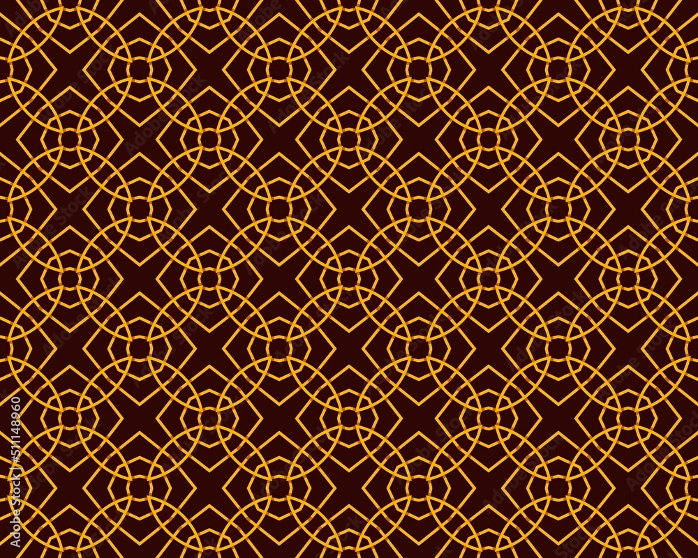 Seamless pattern of black and gold tones stock illustration