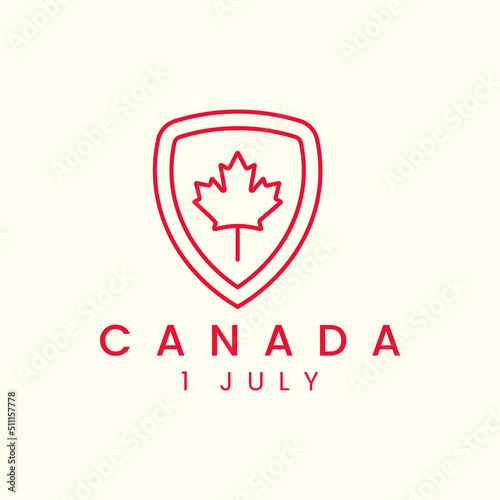 canada with line art style logo icon template design vector illustration Free Download canada with line art style logo icon template design vector illustration - GFXLoad