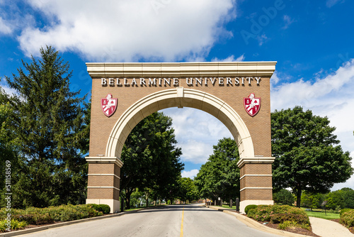 LOUISVILLE, KY, USA - JULY 22, 2018: Bellarmine University is an independent, private Catholic university that was established in 1950. photo