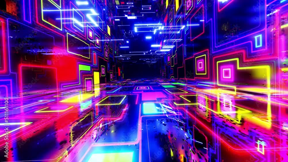 Hologram pattern. Flight through hi-tech technology tunnel with camera shake. Neon light, sci-fi constructions, mysterious 3d objects. Fly through technology cyberspace. 3d almost looped 4k bg Hologram pattern. Flight through hi-tech technology tunnel with camera shake. Neon light, sci-fi constructions, mysterious 3d objects. Fly through technology cyberspace. 3d almost looped 4k bg