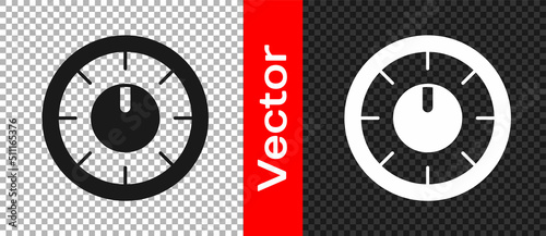 Black Sound mixer controller icon isolated on transparent background. Dj equipment slider buttons. Mixing console. Vector