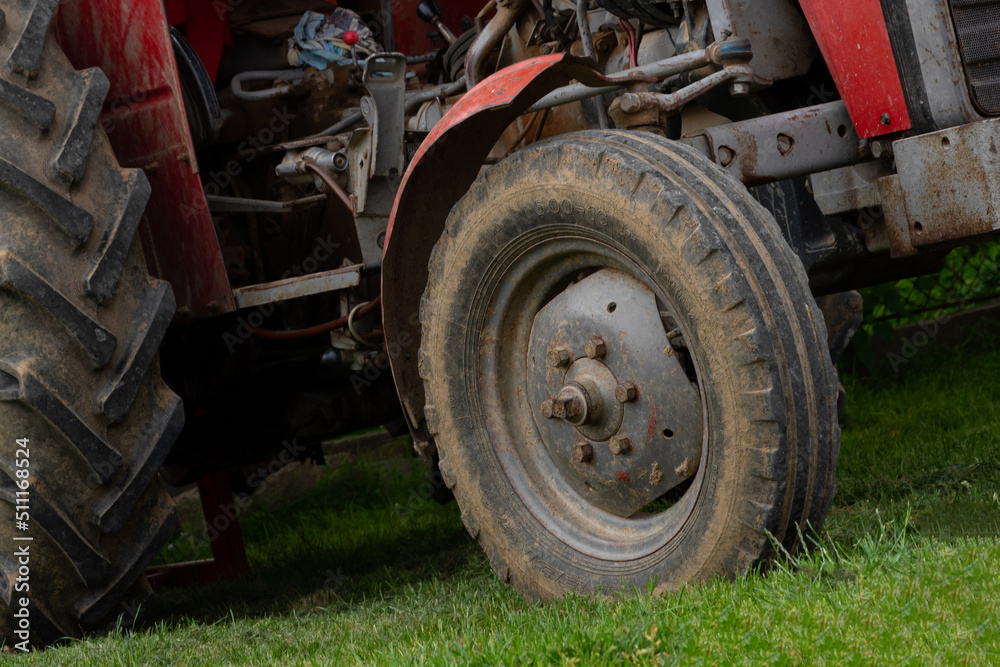 Old farm tractor prepared for work Old farm tractor prepared for work