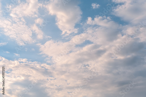 Fototapeta Naklejka Na Ścianę i Meble -  Blue sky with beautiful natural white clouds