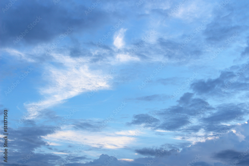 Fototapeta premium Dark sky before strom,sea ,daylight