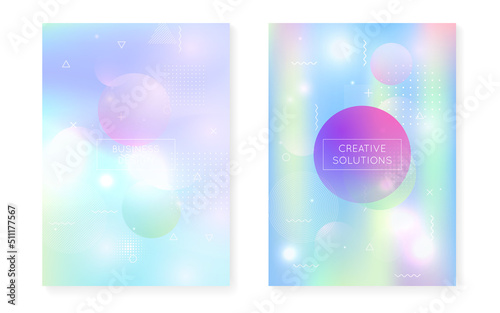 Liquid Fluid. Hipster Design. Motion Flyer. Minimal Background.