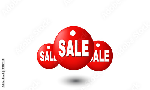 unique realistic online shopping tag sale style 3d icon design isolated on