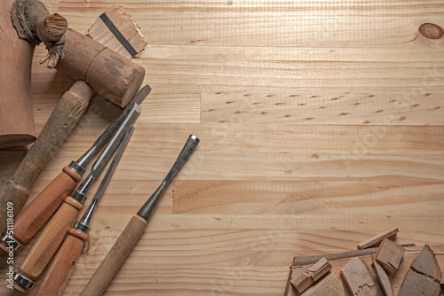 woodworking tools on the table