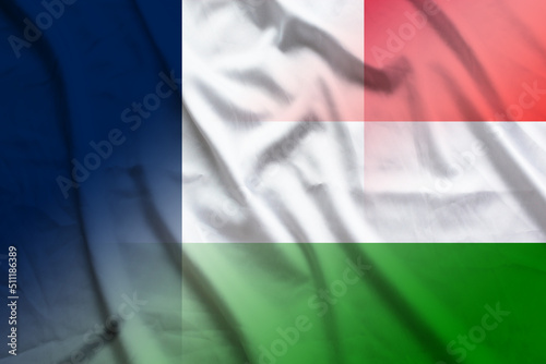 France and Hungary state flag transborder contract HUN FRA