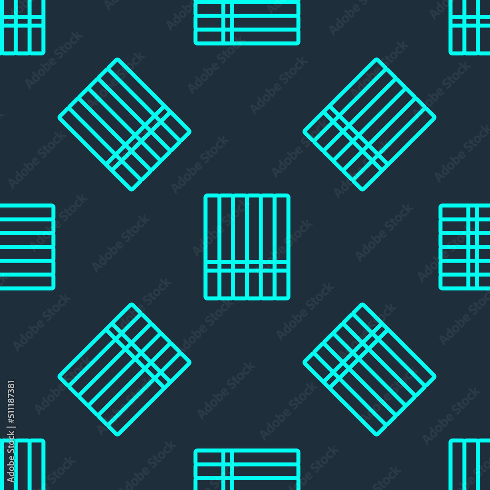 Green line Cigarette icon isolated seamless pattern on blue background. Tobacco sign. Smoking symbol. Vector Green line Cigarette icon isolated seamless pattern on blue background. Tobacco sign. Smoking symbol. Vector