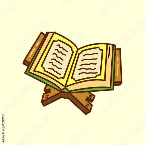 Holy Quran vector illustration