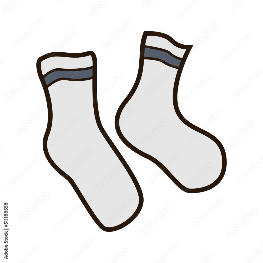 Vector illustration of socks. men's accessories Vector illustration of socks. men's accessories