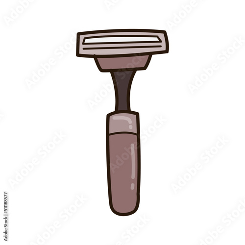 Vector illustration of a shaver. men's accessories