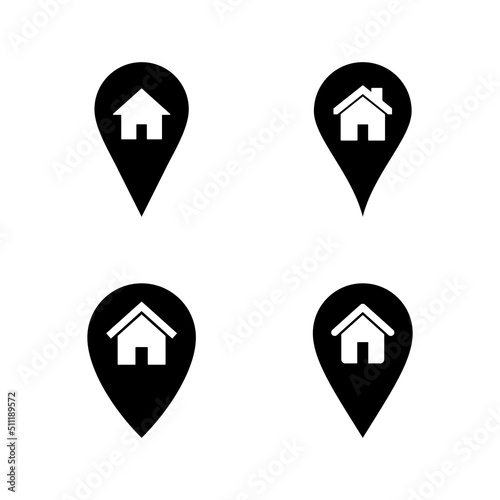 Free Download Address icon vector. home location sign and symbol. pinpoint - GFXLoad