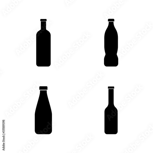 Bottle icon vector. bottle sign and symbol