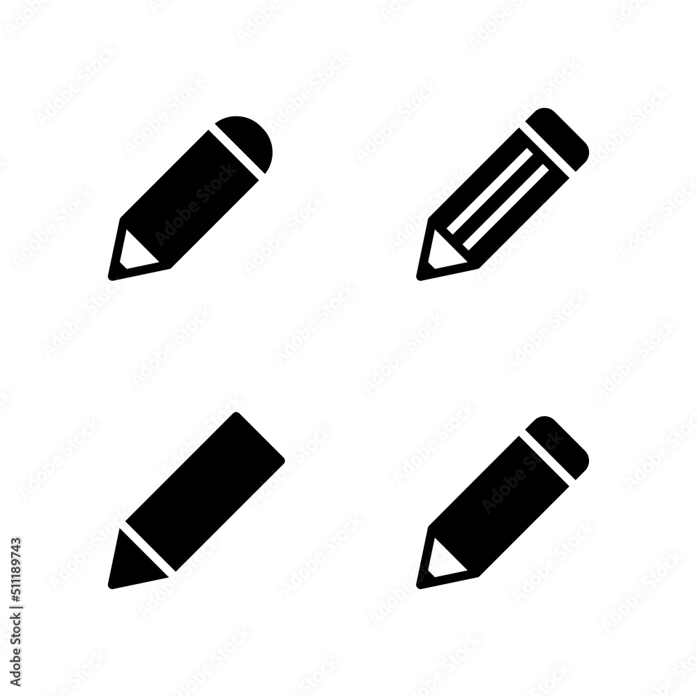 Pencil icon vector. pen sign and symbol. edit icon vector Pencil icon vector. pen sign and symbol. edit icon vector
