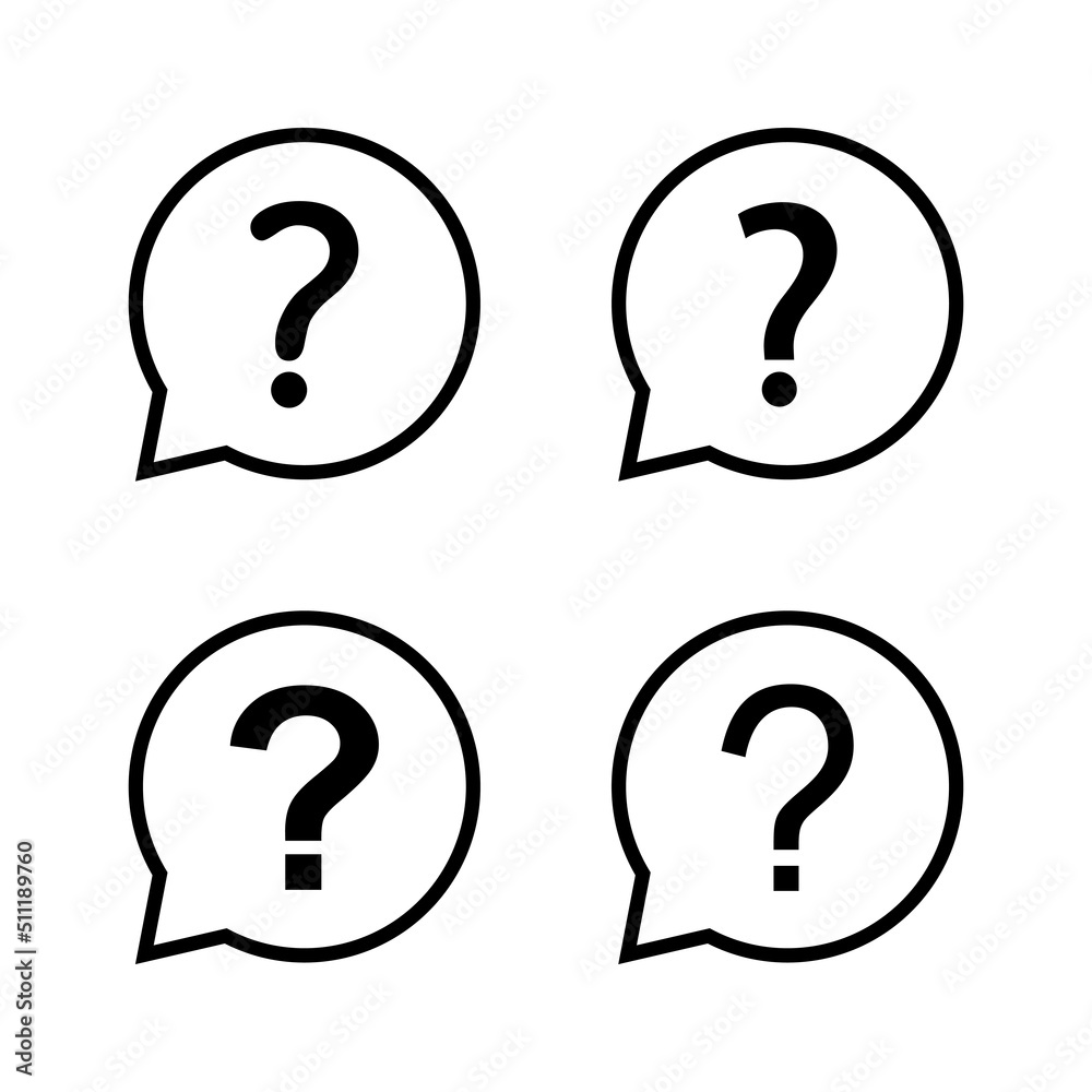 Question icon vector. question mark sign and symbol Question icon vector. question mark sign and symbol