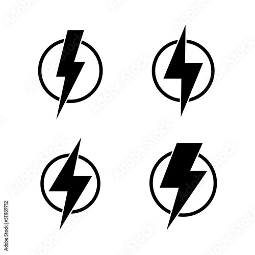 Lightning icon vector. electric sign and symbol. power icon. energy sign