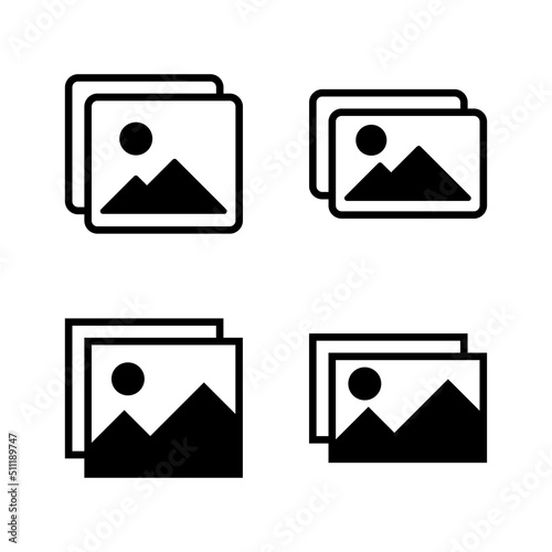 Picture icon vector. photo gallery sign and symbol. image icon
