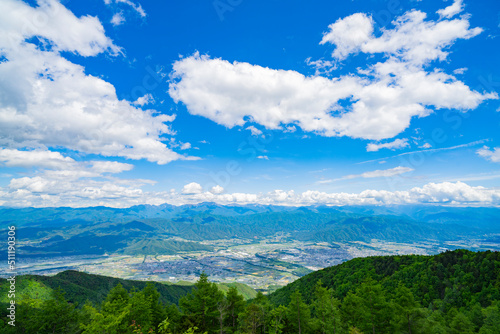 長野県宮田村 宮田高原キャンプ場の景色